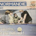 “Maths et Billard” à la une de Paris Normandie